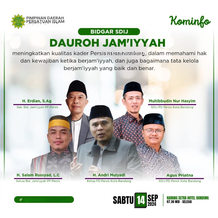 Dauroh Jamiyyah SDIJ PD PERSIS Kabupaten Bangkalan